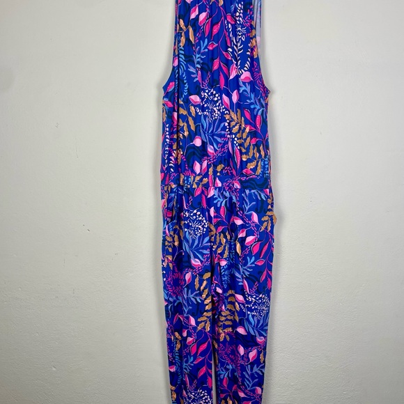 NWT Lilly Pulitzer Women’s Wyota Jumpsuit Borealis Blue Size XL - Picture 4 of 15